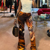 Gerade, lockere, trendige Freizeithose